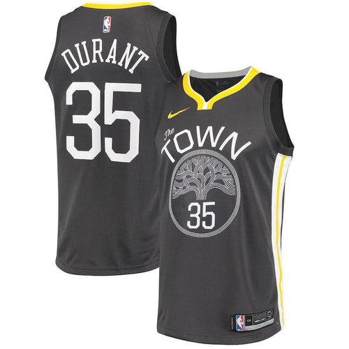 35-Kevin Durant Golden State Warriors Swingman Jersey Black - Statement Edition