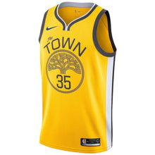 Load image into Gallery viewer, 35-Kevin Durant Golden State Warriors  Swingman Jersey Yellow – Earned Edition