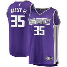 Load image into Gallery viewer, 35-Marvin Bagley III Sacramento Kings  2018 NBA Draft First Round Pick  Jersey Purple – Icon Edition