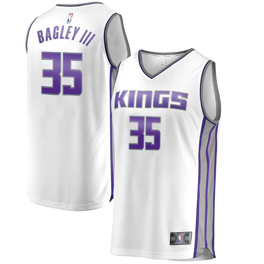 35-Marvin Bagley III Sacramento Kings Jersey - Association Edition – White