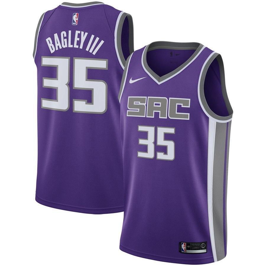 35-Sacramento Kings Marvin Bagley III Men's Swingman Jersey - Purple
