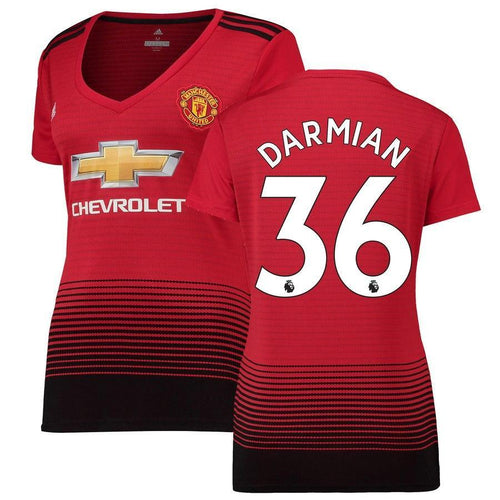36-Matteo Darmian Manchester United Women's 18-19 Home Jersey – Red