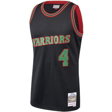 Load image into Gallery viewer, 4-Chris Webber Golden State Warriors  Hardwood Classics Christmas Swingan Collection Jersey – Black