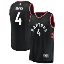 Load image into Gallery viewer, 4-Lorenzo Brown Toronto Raptors  Jersey Black - Statement Edition