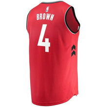 Load image into Gallery viewer, 4-Lorenzo Brown Toronto Raptors  Jersey Red - Icon Edition