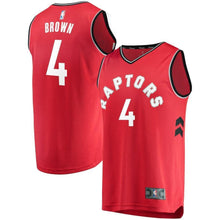 Load image into Gallery viewer, 4-Lorenzo Brown Toronto Raptors  Jersey Red - Icon Edition