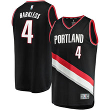 Load image into Gallery viewer, 4-Maurice Harkless Portland Trail Blazers  Jersey Black - Icon Edition