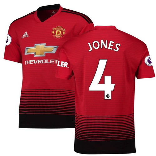 4-Phil Jones Manchester United 2018-19 Home Player Jersey – Red