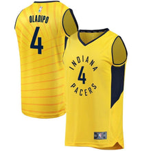 Load image into Gallery viewer, 4-Victor Oladipo Indiana Pacers  Swingman Jersey - Statement Edition – Gold