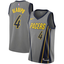 Load image into Gallery viewer, 4-Victor Oladipo Indiana Pacers  Swingman Jersey – City Edition – Gray