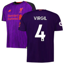 Load image into Gallery viewer, 4-Virgil Van Dijk Liverpool New Balance 2018-19 Away Player Jersey – Purple