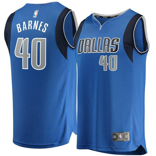 40-Harrison Barnes Dallas Mavericks  Jersey Blue - Icon Edition