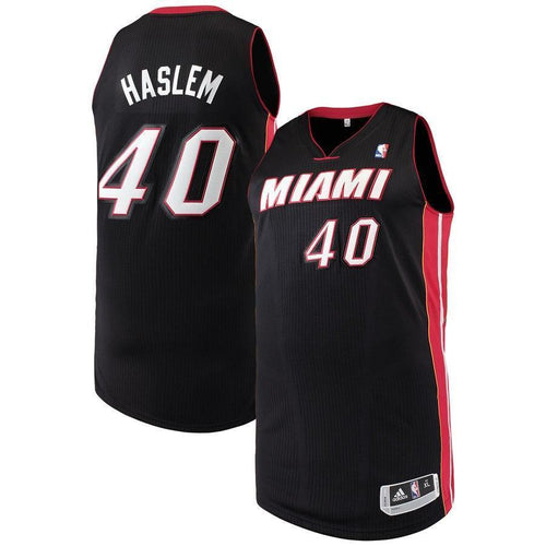40-Udonis Haslem Miami Heat Authentic Jersey - Black