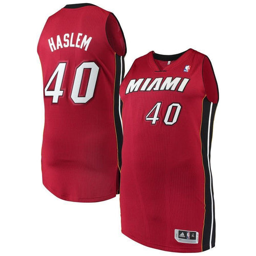 40-Udonis Haslem Miami Heat  Authentic Jersey - Red