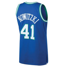 Load image into Gallery viewer, 41-Dirk Nowitzki Dallas Mavericks Hardwood Classics Swingman Jersey - Blue