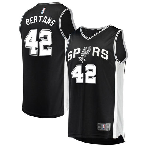 42-Davis Bertans San Antonio Spurs  Jersey Black - Icon Edition