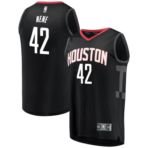 42-Nene Houston Rockets  Jersey Black - Statement Edition