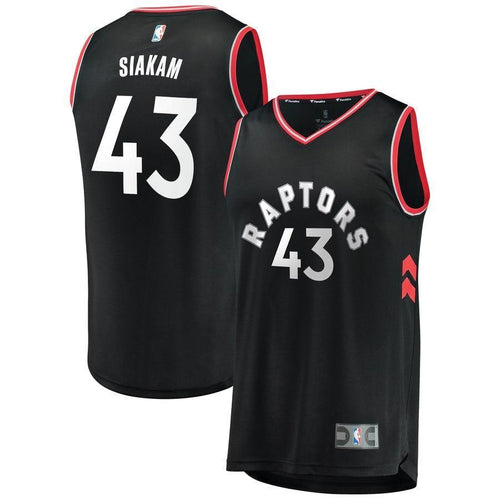 43-Pascal Siakam Toronto Raptors  Jersey Black - Statement Edition