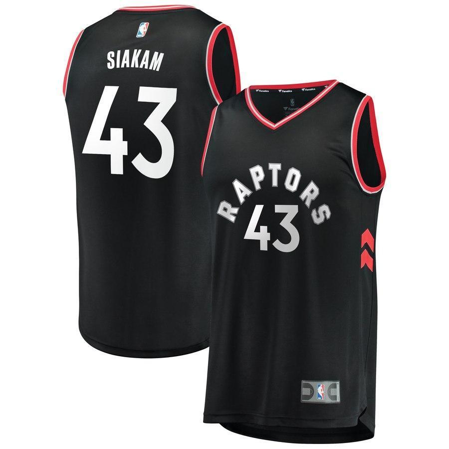 43-Pascal Siakam Toronto Raptors  Jersey Black - Statement Edition