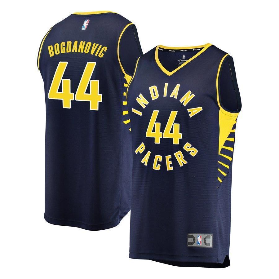 44-Bojan Bogdanovic Indiana Pacers  Player Jersey - Icon Edition – Navy