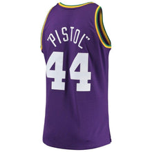 Load image into Gallery viewer, 44-Pete Maravich Utah Jazz Swingman Jersey – Purple