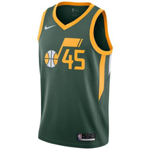 Load image into Gallery viewer, 45-Donovan Mitchell Utah Jazz 2018-19 Swingman Jersey Green – Earned Edition