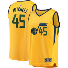 Load image into Gallery viewer, 45-Donovan Mitchell Utah Jazz  Player Jersey Gold - Statement Edition