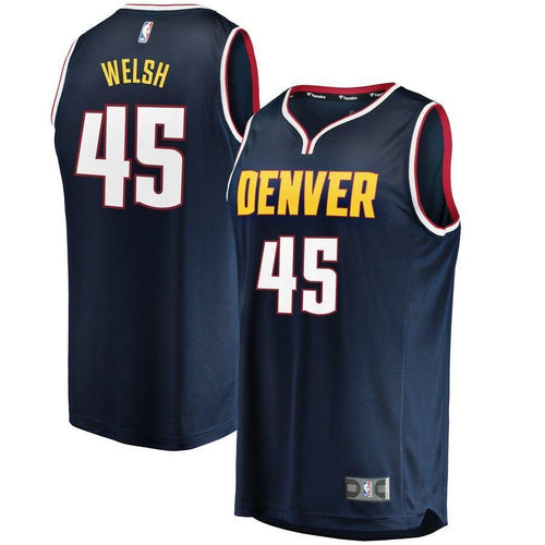 45-Thomas Welsh Denver Nuggets  Jersey - Icon Edition - Blue