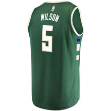 Load image into Gallery viewer, 5-D.J. Wilson Milwaukee Bucks Jersey Green - Icon Edition