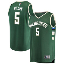 Load image into Gallery viewer, 5-D.J. Wilson Milwaukee Bucks Jersey Green - Icon Edition