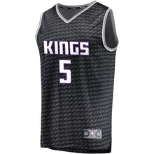 Load image into Gallery viewer, 5-De&#39;Aaron Fox Sacramento Kings Jersey Black - Statement Edition