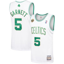 Load image into Gallery viewer, 5-Kevin Garnett Boston Celtics Hardwood Classics Authentic Jersey - White