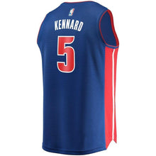 Load image into Gallery viewer, 5-Luke Kennard Detroit Pistons  Jersey - Icon Edition – Blue