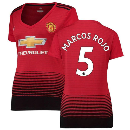 5-Marcos Rojo Manchester United Women's 18-19 Home Jersey – Red