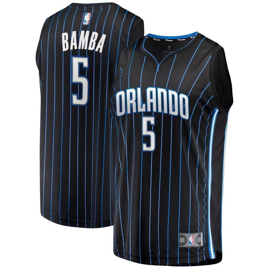 5-Mohamed Bamba Orlando Magic Jersey - Statement Edition – Black