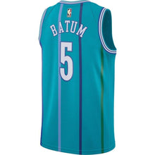 Load image into Gallery viewer, 5-Nicolas Batum Charlotte Hornets  Hardwood Classics Swingman Jersey - Aqua
