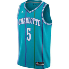 Load image into Gallery viewer, 5-Nicolas Batum Charlotte Hornets  Hardwood Classics Swingman Jersey - Aqua