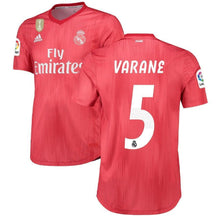 Load image into Gallery viewer, 5-Raphaël Varane Real Madrid 2018-19 Third Player Jersey – Red
