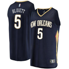 Load image into Gallery viewer, 5-Trevon Bluiett New Orleans Pelicans  Jersey - Icon Edition - Navy