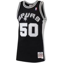Load image into Gallery viewer, 50-David Robinson San Antonio Spurs  1998-99 Hardwood Classics Swingman Jersey - Black
