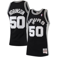 Load image into Gallery viewer, 50-David Robinson San Antonio Spurs  1998-99 Hardwood Classics Swingman Jersey - Black
