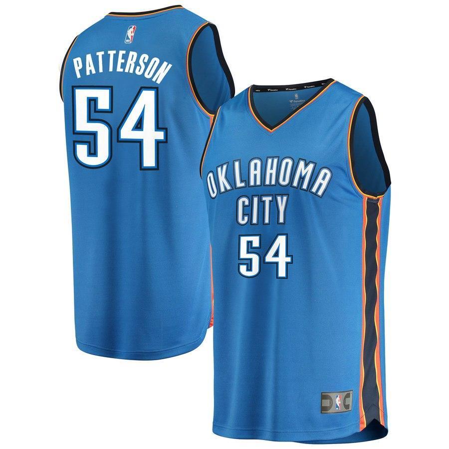 54-Patrick Patterson Oklahoma City Thunder  Jersey Blue - Icon Edition
