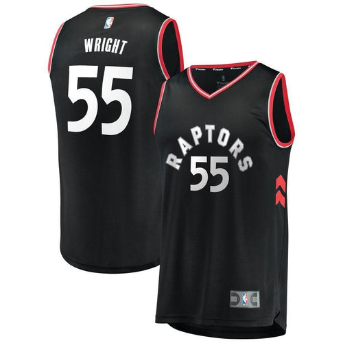 55-Delon Wright Toronto Raptors  Jersey Black - Statement Edition