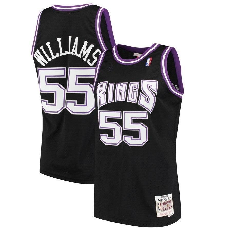 55-Jason Williams Sacramento Kings  2000-01 Hardwood Classics Swingman Jersey - Black