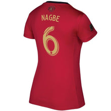 Load image into Gallery viewer, 6-Darlington Nagbe Atlanta United FC Women&#39;s 2017-18 Primary Jersey – Red-Black