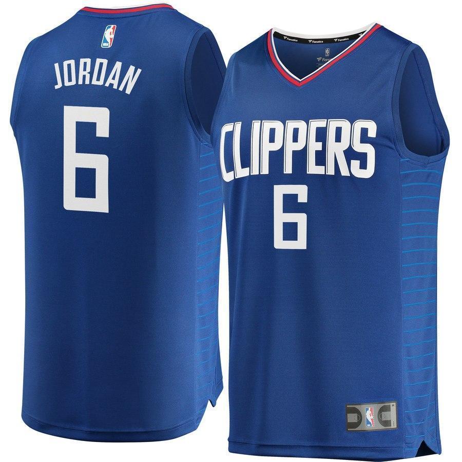 6-DeAndre Jordan LA Clippers  Jersey Blue - Icon Edition