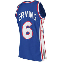 Load image into Gallery viewer, 6-Julius Erving Philadelphia 76ers Hardwood Classics Swingman Jersey - Royal