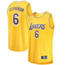Load image into Gallery viewer, 6-Lance Stephenson Los Angeles Lakers  Jersey - Icon Edition - Gold