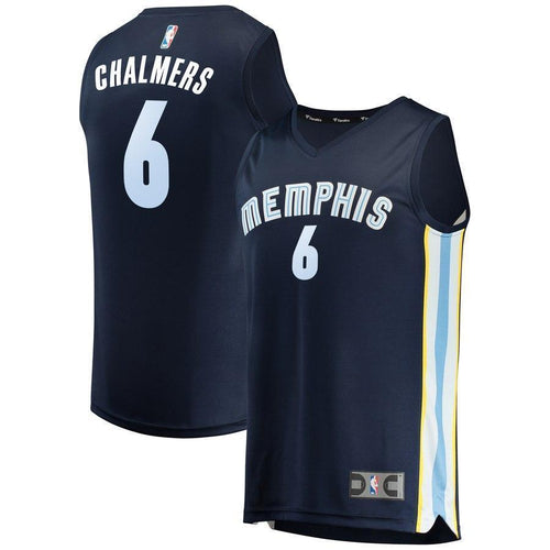 6-Mario Chalmers Memphis Grizzlies Jersey - Icon Edition – Navy