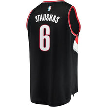 Load image into Gallery viewer, 6-Nik Stauskas Portland Trail Blazers  Jersey - Icon Edition - Black